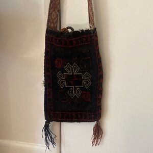 Authentic vintage rug bag